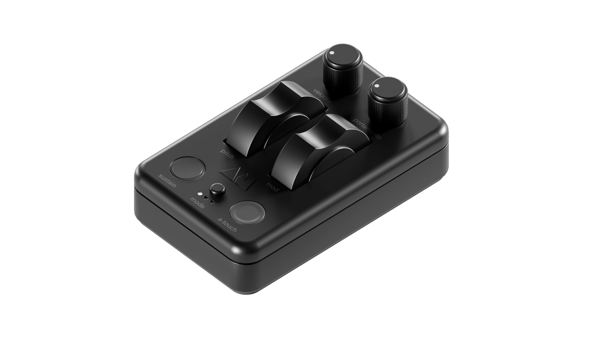 Palm-sized MIDI controller for music producers, ideal for studio and travel.